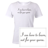 Image of Here To Learn.  Short Sleeve Tee